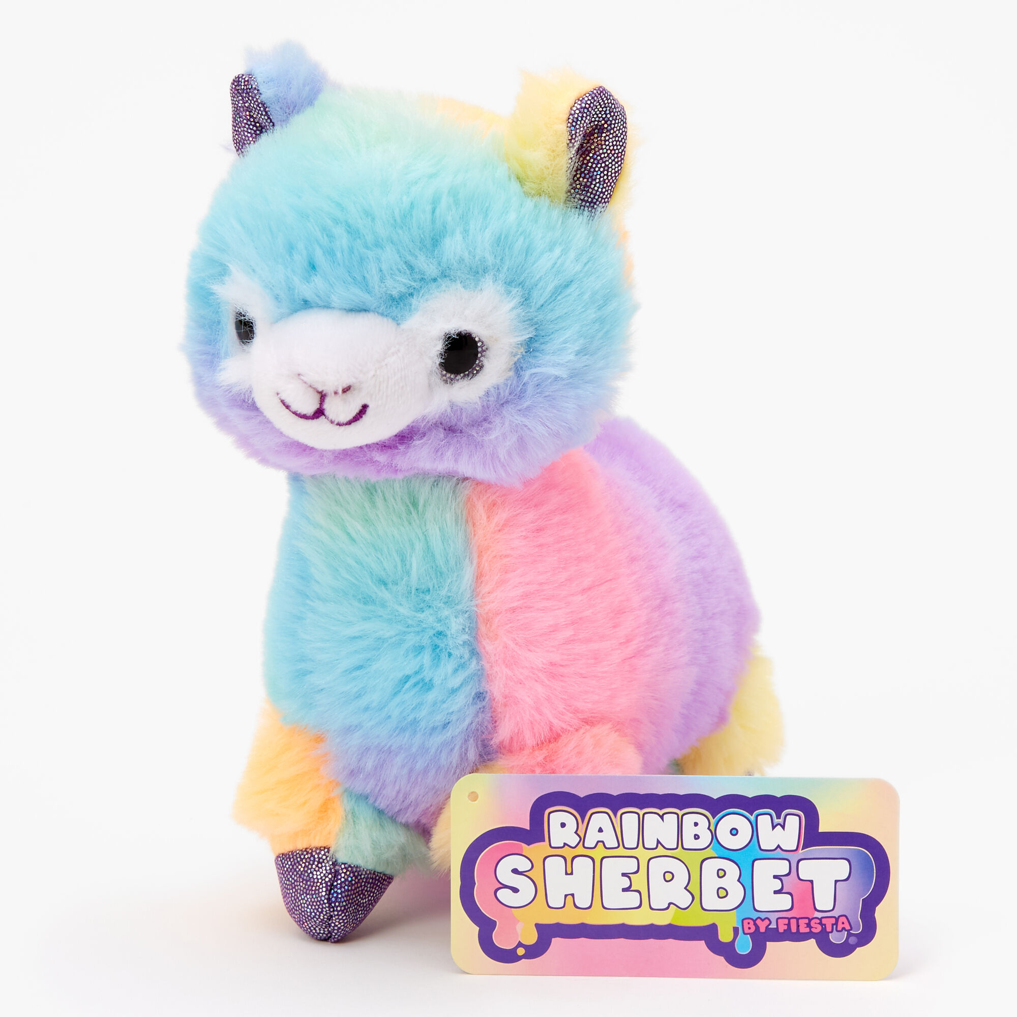 Rainbow Llama Plush Stuffed Animal W/ Easter Ears